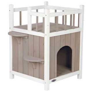 Natura kočičí domek s balkónem 45x65x45cm