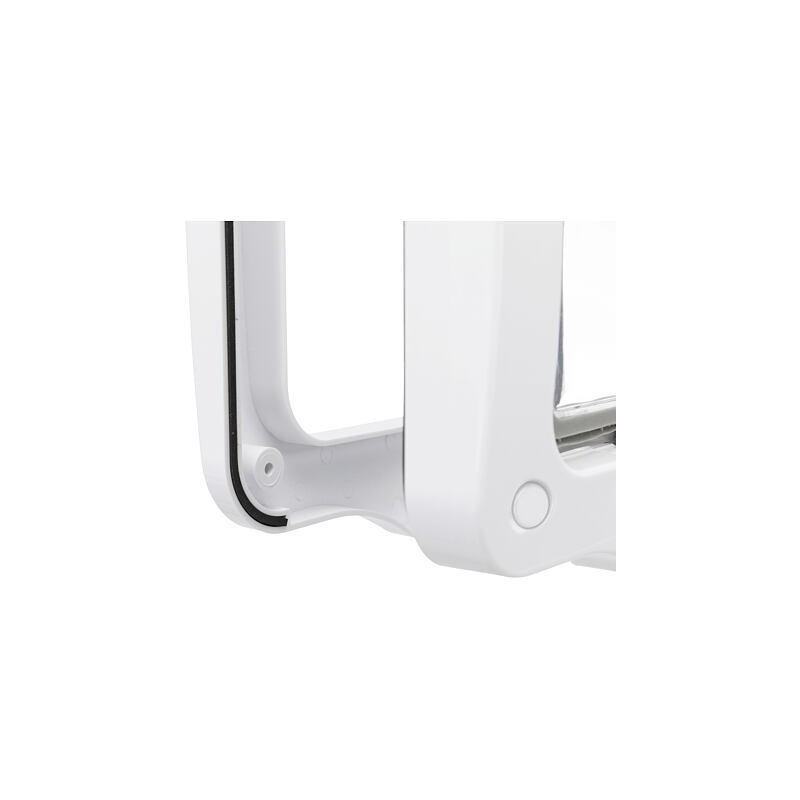 Průchozí dvířka pro kočku, 4-cestná, 20x22cm, bílá