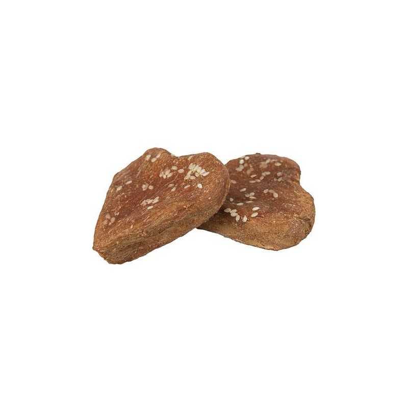 DentaFun Chicken Love [150ks], srdce z buvolí kůže balené kuřecím masem 6 cm/25 g