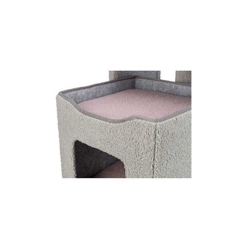 JUNIOR škrabadlo CARLITA, 63 cm, šedá/lila