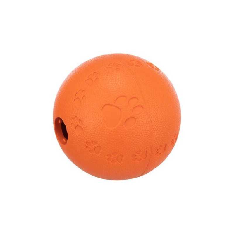 Labyrint-Snacky míč na pamlsky přírodní guma TRIXIE, ø 7 cm, barva oranžová