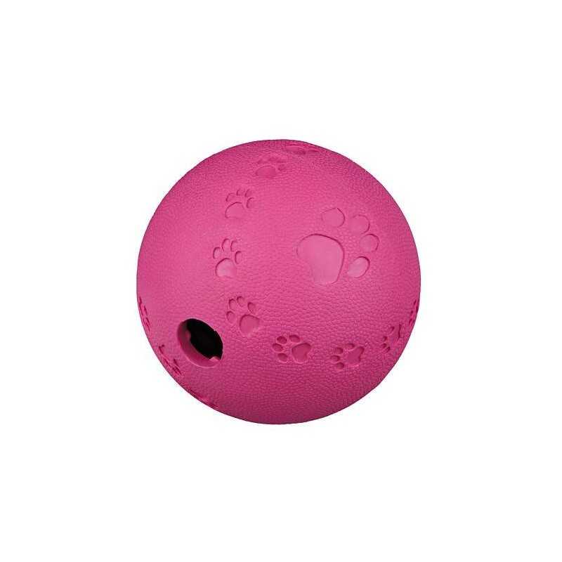 Labyrint-Snacky míč na pamlsky přírodní guma TRIXIE, ø 7 cm, barva oranžová