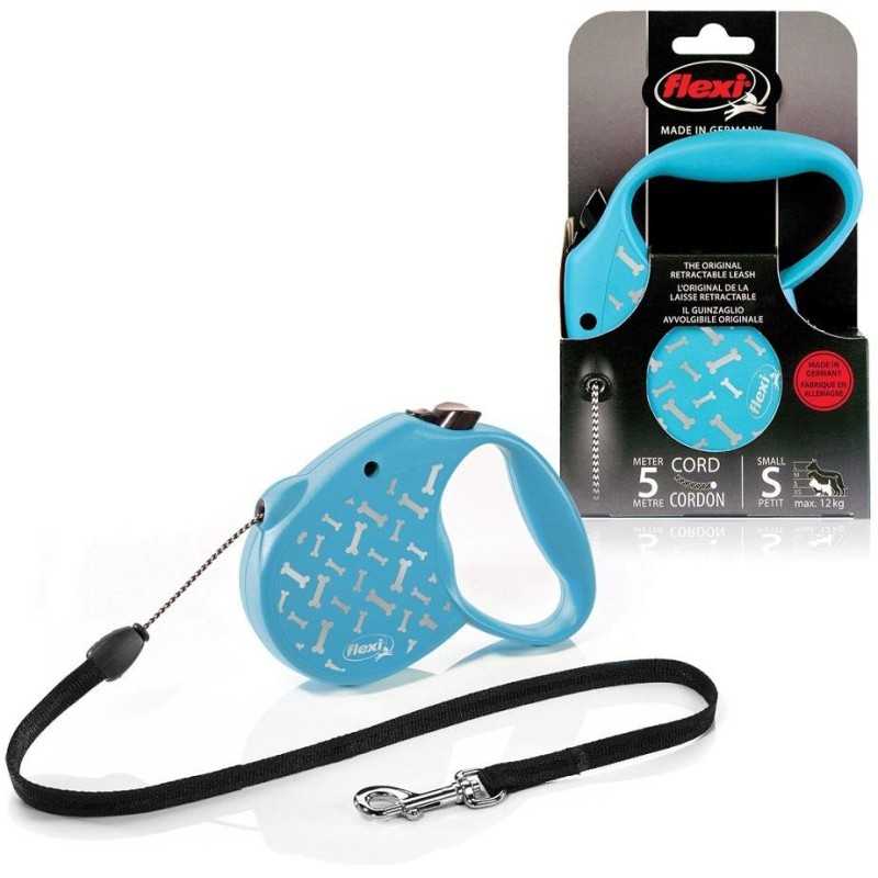 Flexi Standard Bone S lanko 5m/12kg modrá