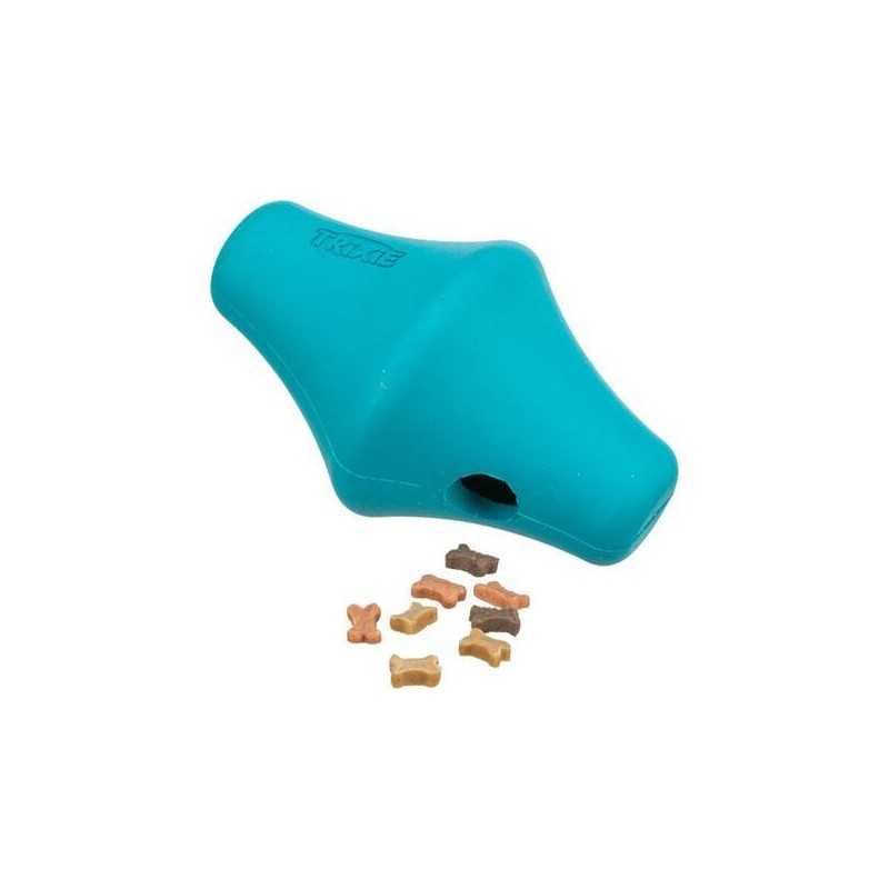 Snack Spinner - hračka na pamlsky, 12 cm, přírodní guma, petrolejová