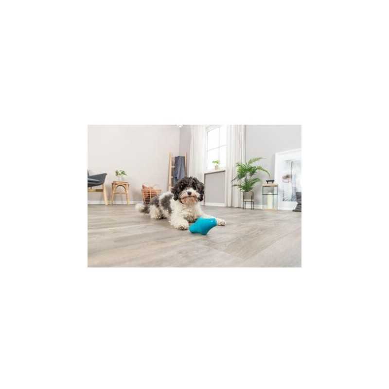 Snack Spinner - hračka na pamlsky, 12 cm, přírodní guma, petrolejová