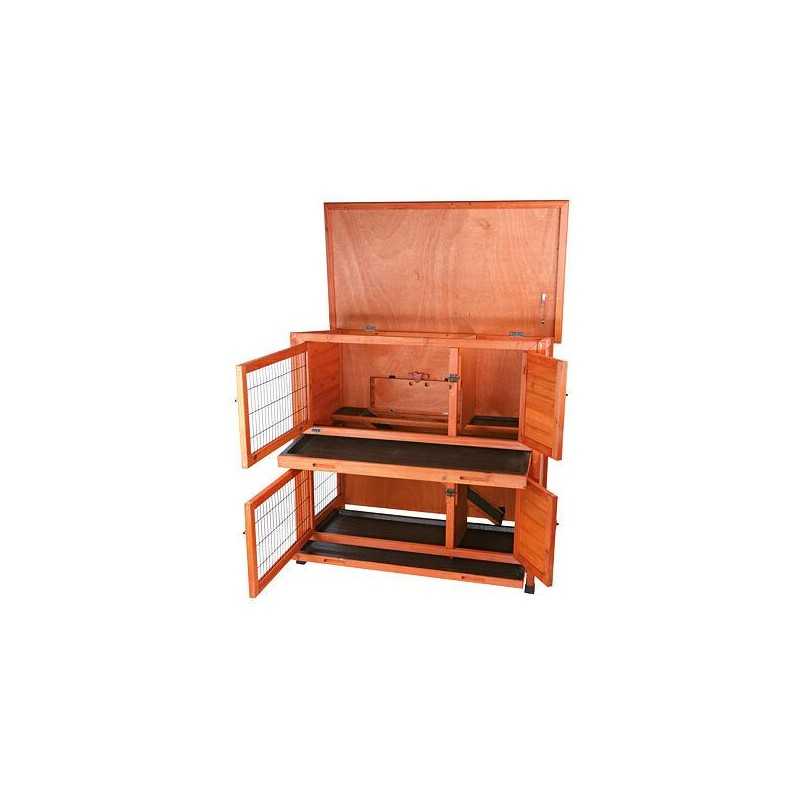 Natura králíkárna pro malá zvířata, 2 patra 116 x 111 x 65 cm