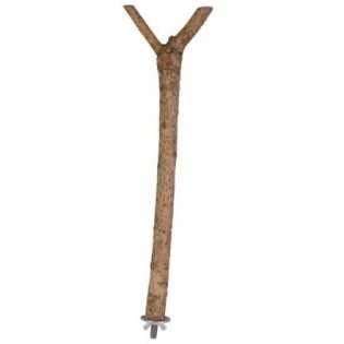 Dřevěné bidýlko Y s kovovým úchytem do klece, 35 cm/ ø 18 mm