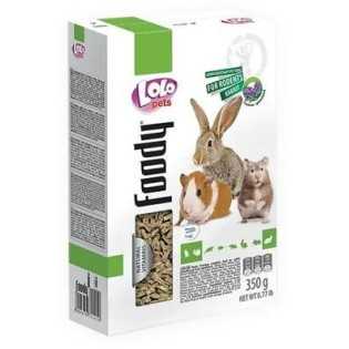 LOLO Foody granulovaná vojtěška pro hlodavce 350 g krabička