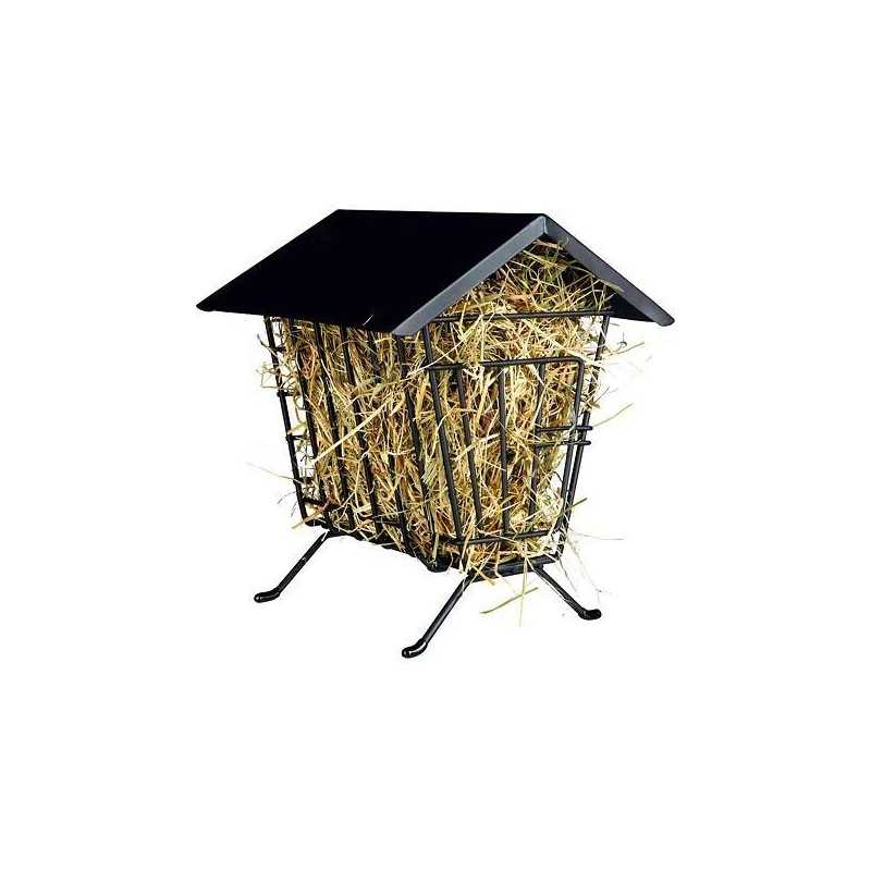 Samostatně stojící krmítko na seno, kovové 20 x 23 x 20 cm