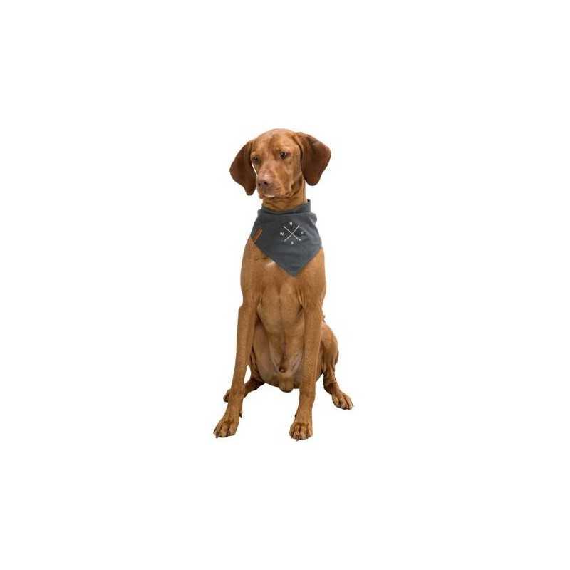 BE NORDIC šátek na krk, tmavošedá s větrnou růžicí, S: 30 cm