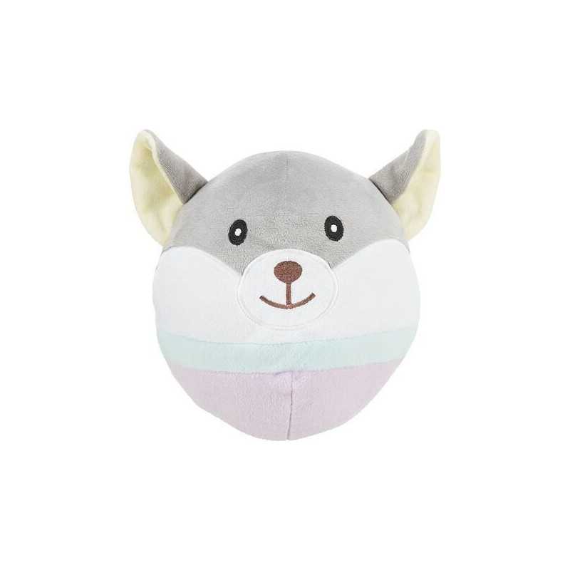 JUNIOR Bear, plyšová medvědí hlava pro štěňata, 20 cm