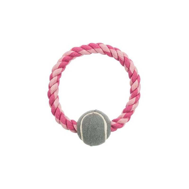 Bavlněný kruh s tenisovým míčem 6 cm / 18 cm - TRIXIE