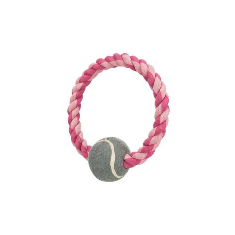 Bavlněný kruh s tenisovým míčem 6 cm / 18 cm - TRIXIE