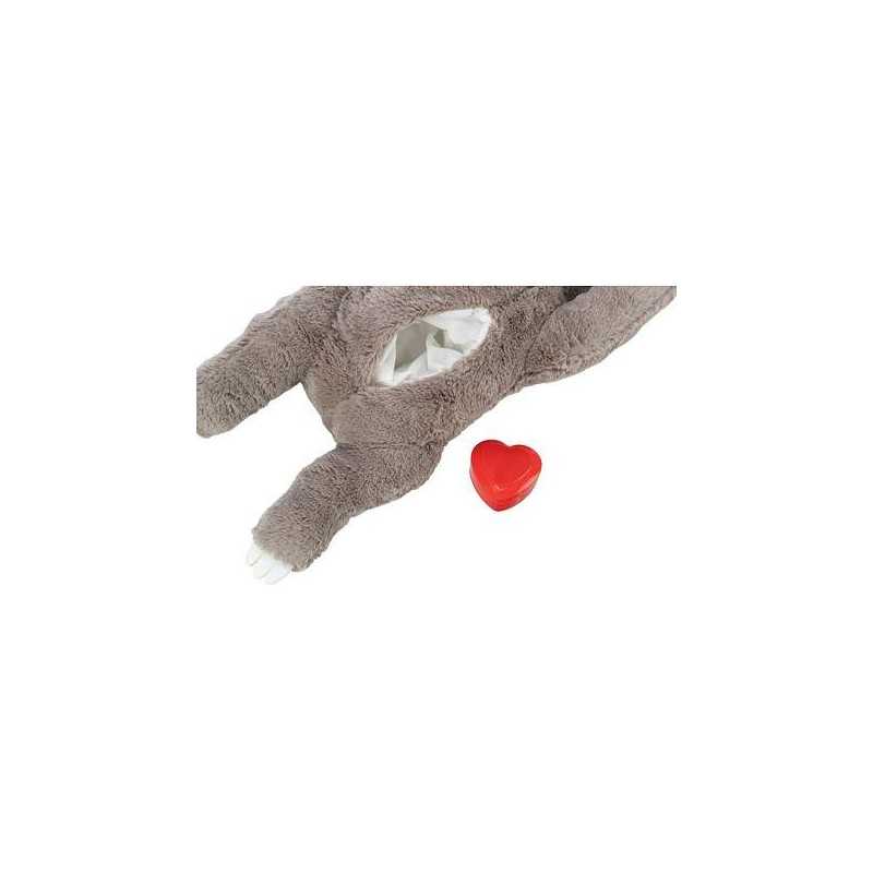 JUNIOR lenochod s tlukoucím srdcem, plyš, 34 cm (RP 0,90 Kč)