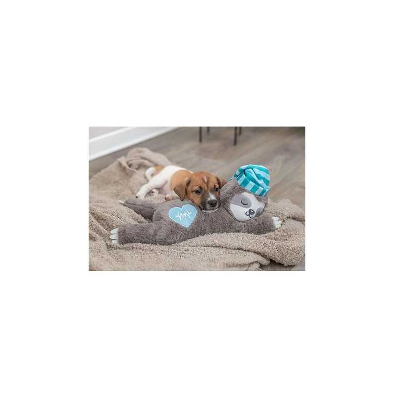 JUNIOR lenochod s tlukoucím srdcem, plyš, 34 cm (RP 0,90 Kč)