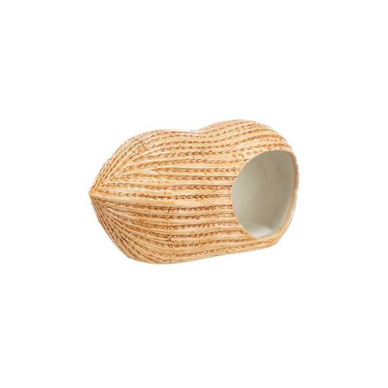 Keramický domeček ARAŠÍD (křeček/myš), 17 x 8 x 8 cm, béžová