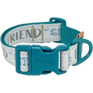 BE NORDIC obojek extra široký, petrolejová, S-M: 32-45 cm/ 30 mm