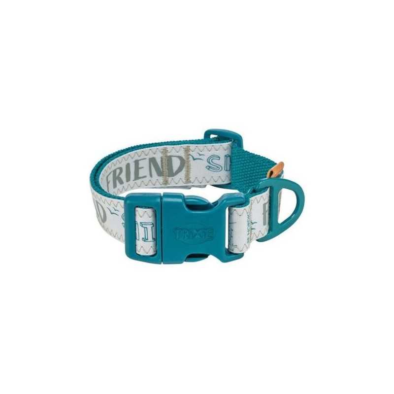 BE NORDIC obojek extra široký, petrolejová, S-M: 32-45 cm/ 30 mm