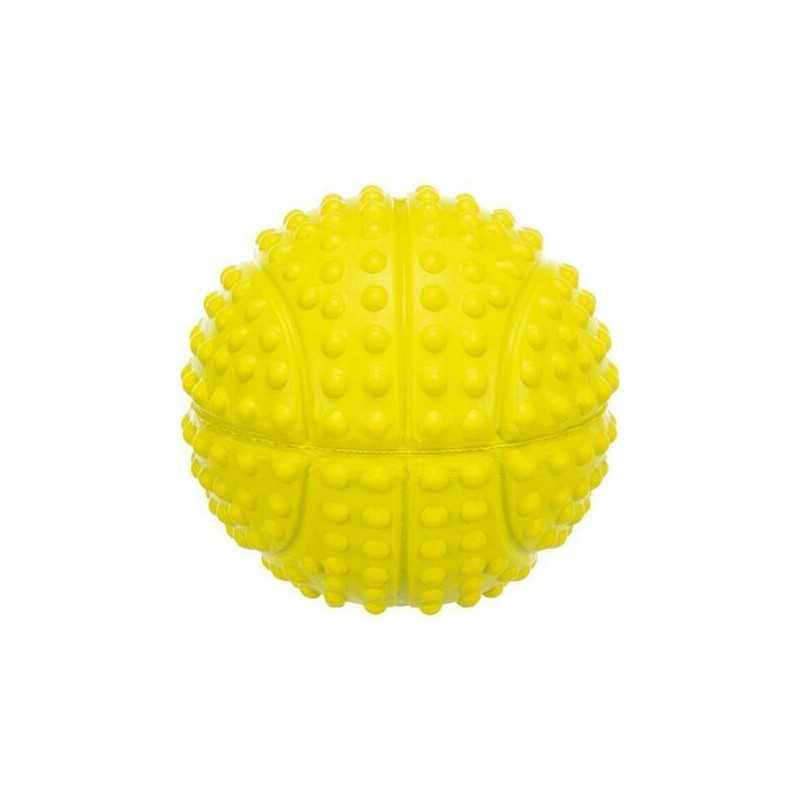 Sportovní míč z tvrdé gumy se zvukem, ø 7 cm