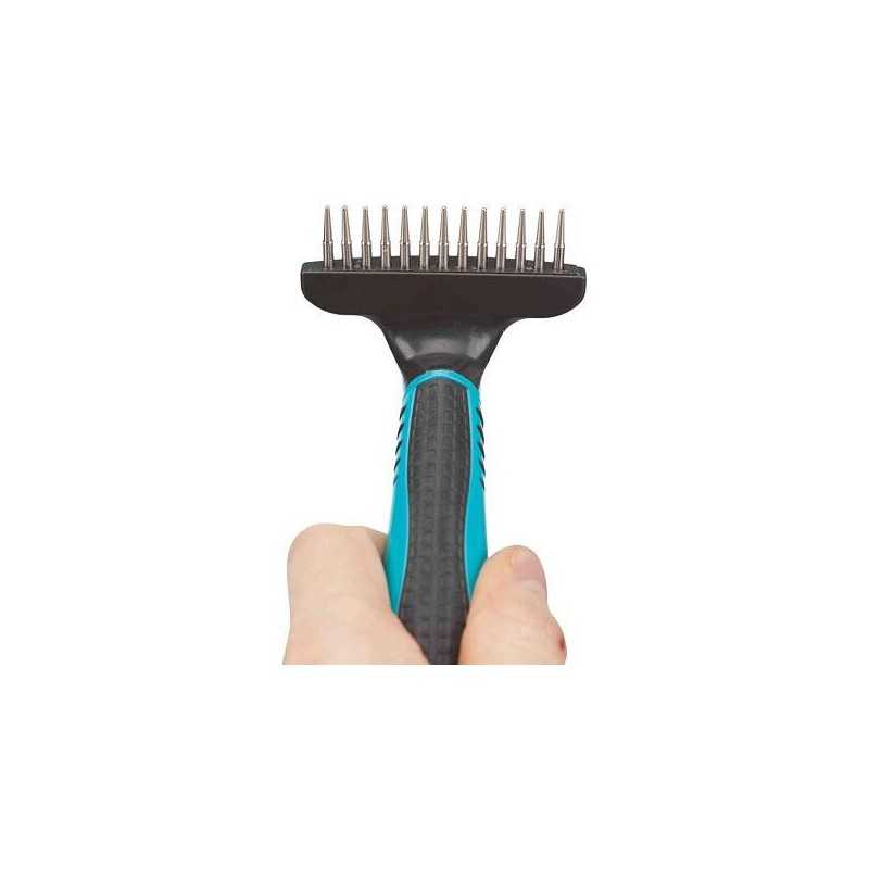 Hrablo s rotačními zuby, antiskluz. rukojeť, 7 x 14 cm