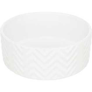 Keramická miska vroubkovaná, bílá, 0,9 l/ ø 16 cm