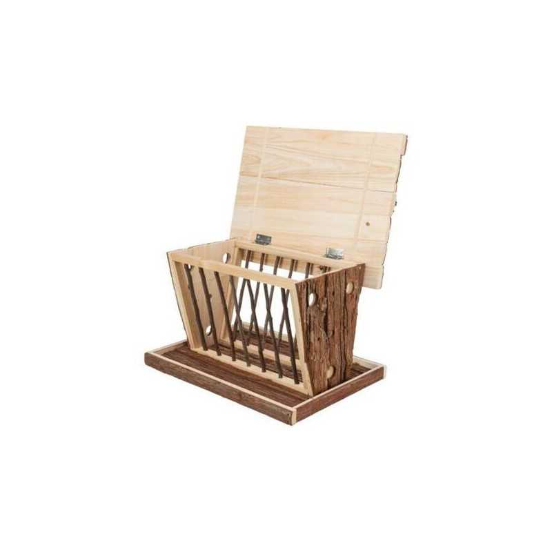 Jesličky na seno 40 x 22 x 30 cm, samostatně stojící, přírodní dřevo