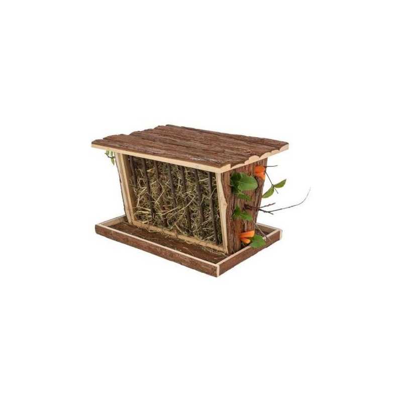 Jesličky na seno 40 x 22 x 30 cm, samostatně stojící, přírodní dřevo