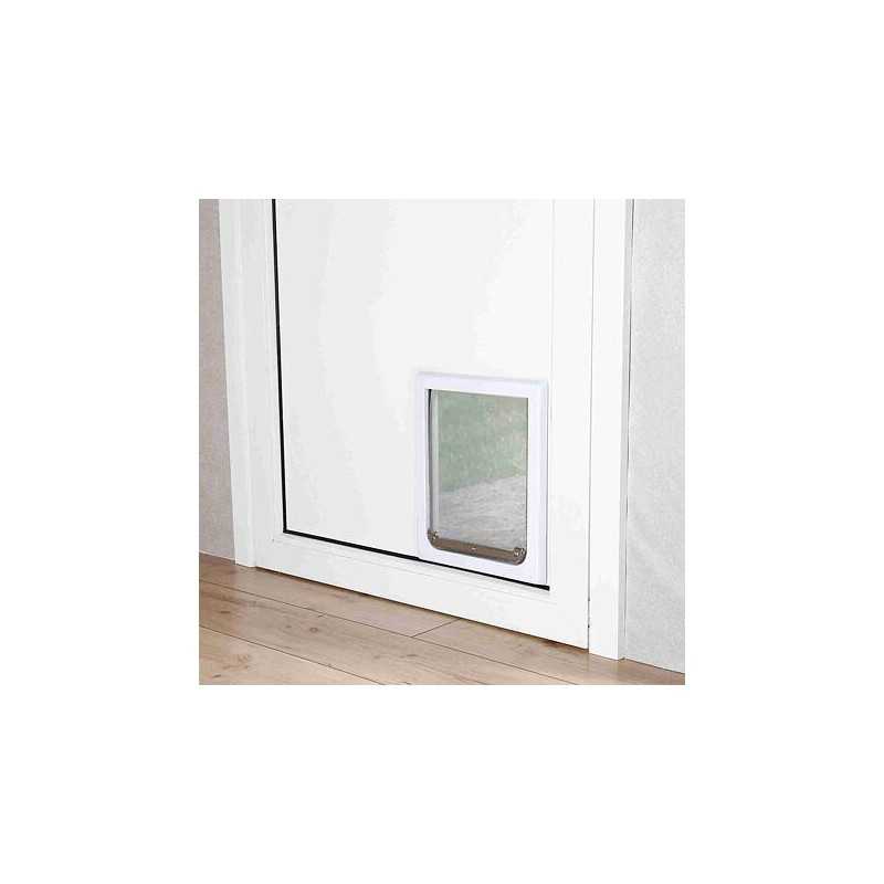 Průchozí dvířka pro psy S-M dvoucestné 30 x 36 cm