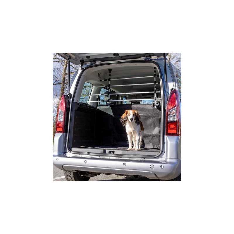 Mříž do auta, šíře: 105-172cm, výška: 46-60cm, stříbrná