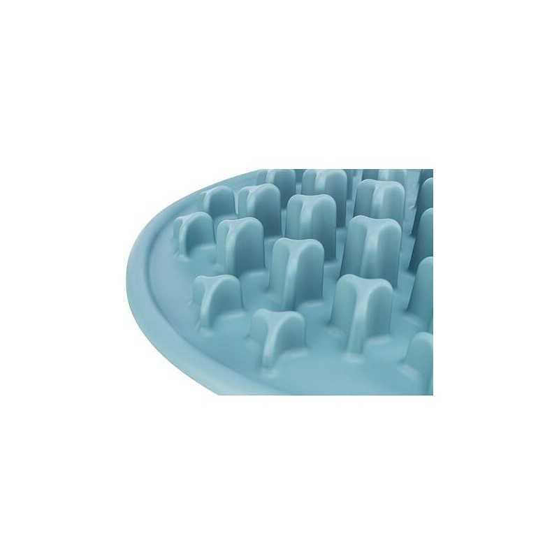 Protihltací talíř Slow feeding PILLARS, k pomalému krmení, TPE, ø 35 cm, modrá