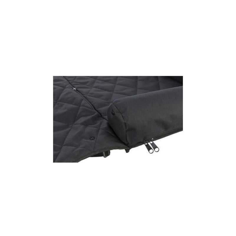 Polštářový potah do auta, dvojitý, 95 × 10 × 50 cm, černá