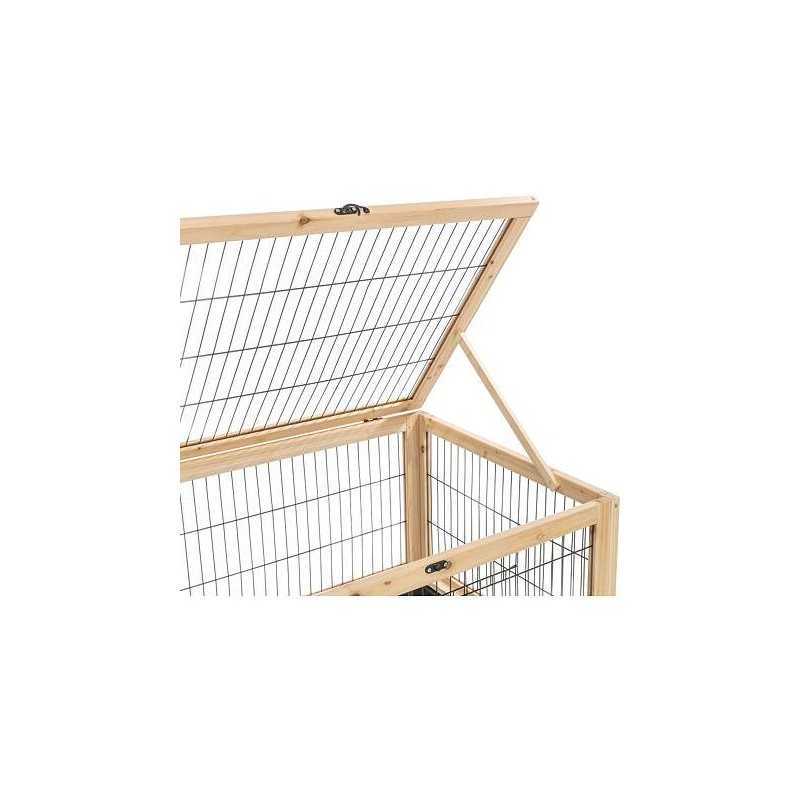 Vnitřní výběh pro hlodavce 150 × 50 × 60 cm, dřevo/kov