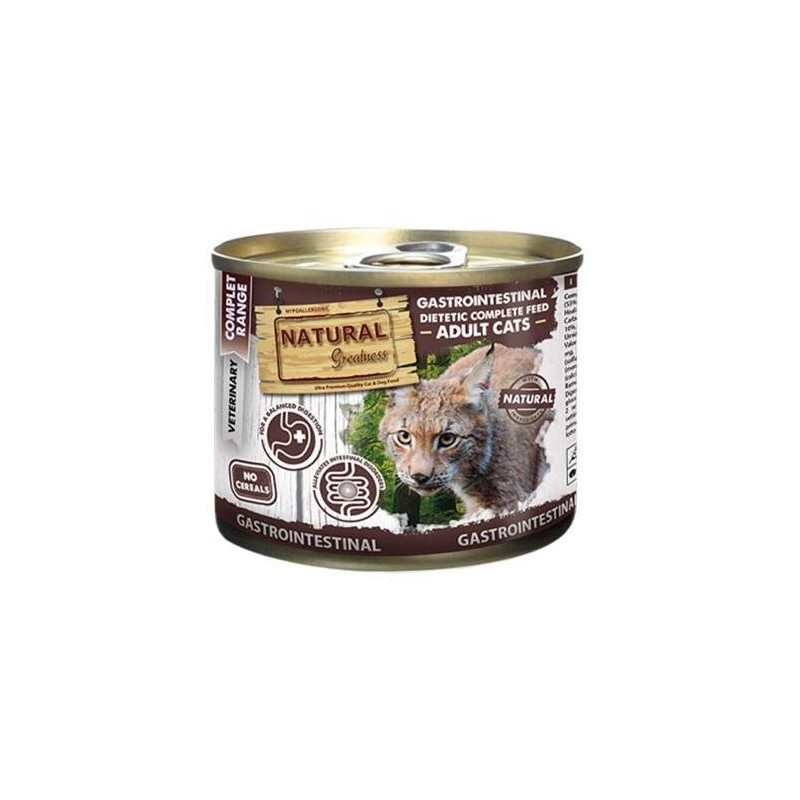 Natural Greatness GASTROINTESTINAL veterinární dieta, konzerva pro kočky 200g
