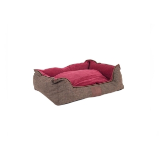 Akinu CHESTER Pelech pro psy hnědo-červený XS 45 x 37 x 15 cm