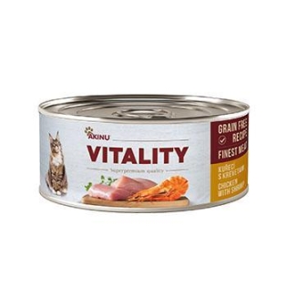 Akinu VITALITY Kuřecí & krevety konzerva pro kočky 70 g