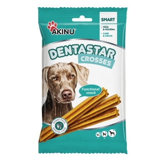 Akinu DENTASTAR Tyčky pamlsek pro psy dentální žvýkací 7 ks