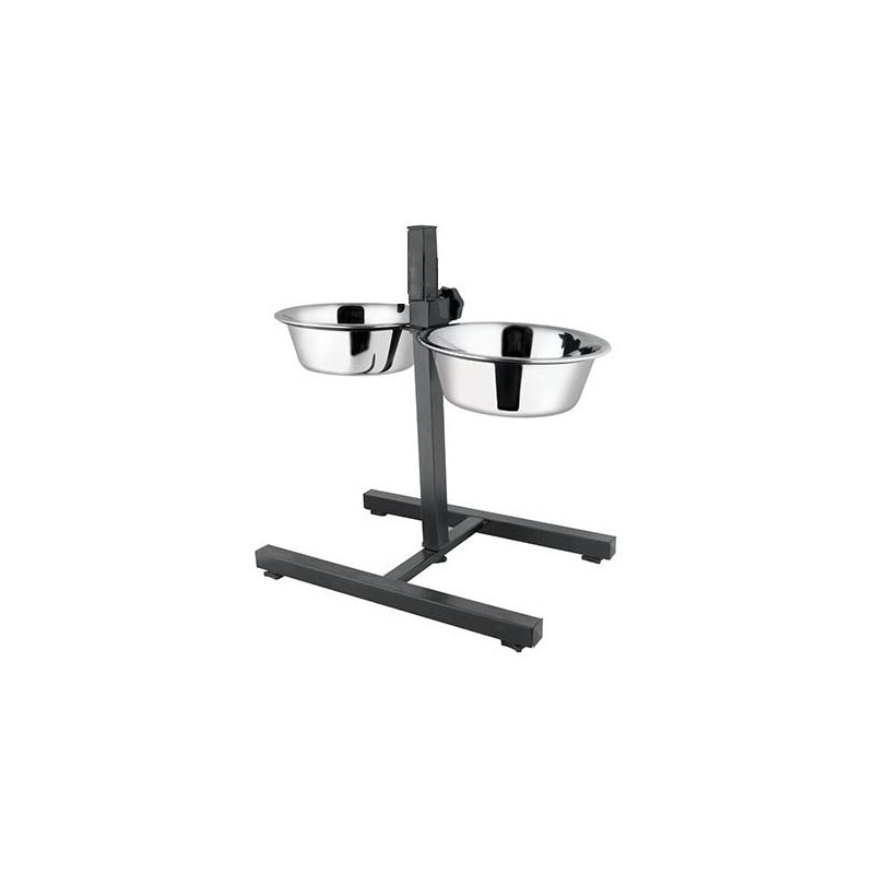 Akinu Stojan na misky 2 x 4,5 l stavitelný černý
