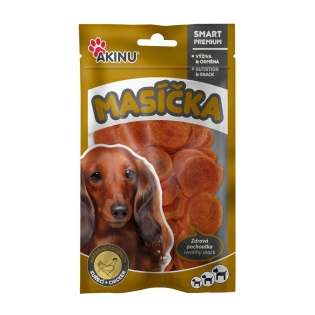 Akinu MASÍČKA Kuřecí chipsy pamlsek pro psy 75 g