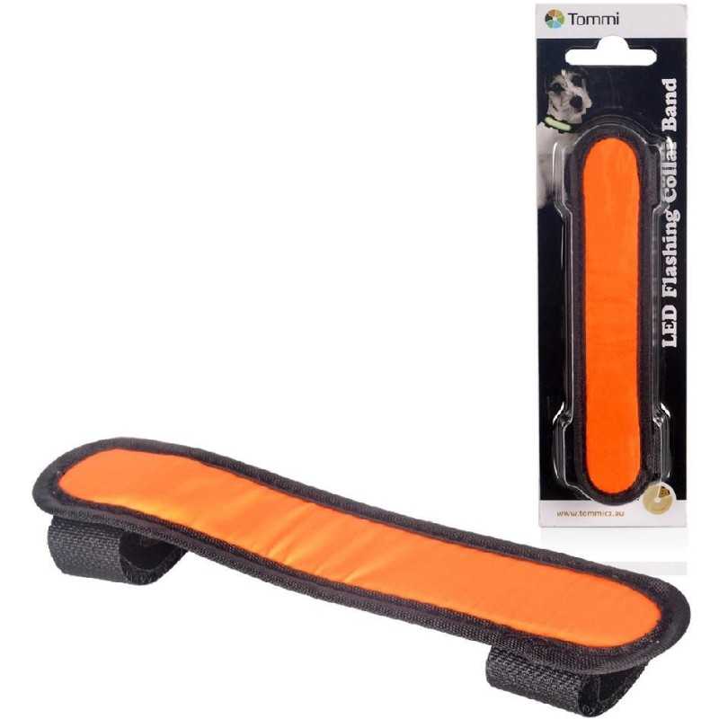 LED pásek na obojek 15cm/ oranžový