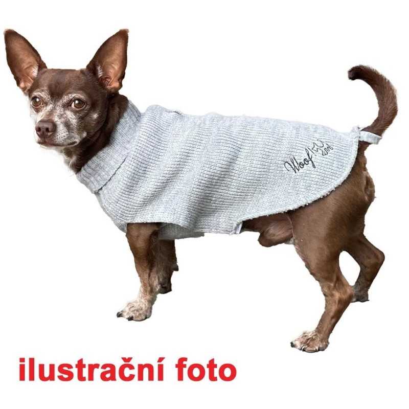 Svetr Woof šedý 25 cm