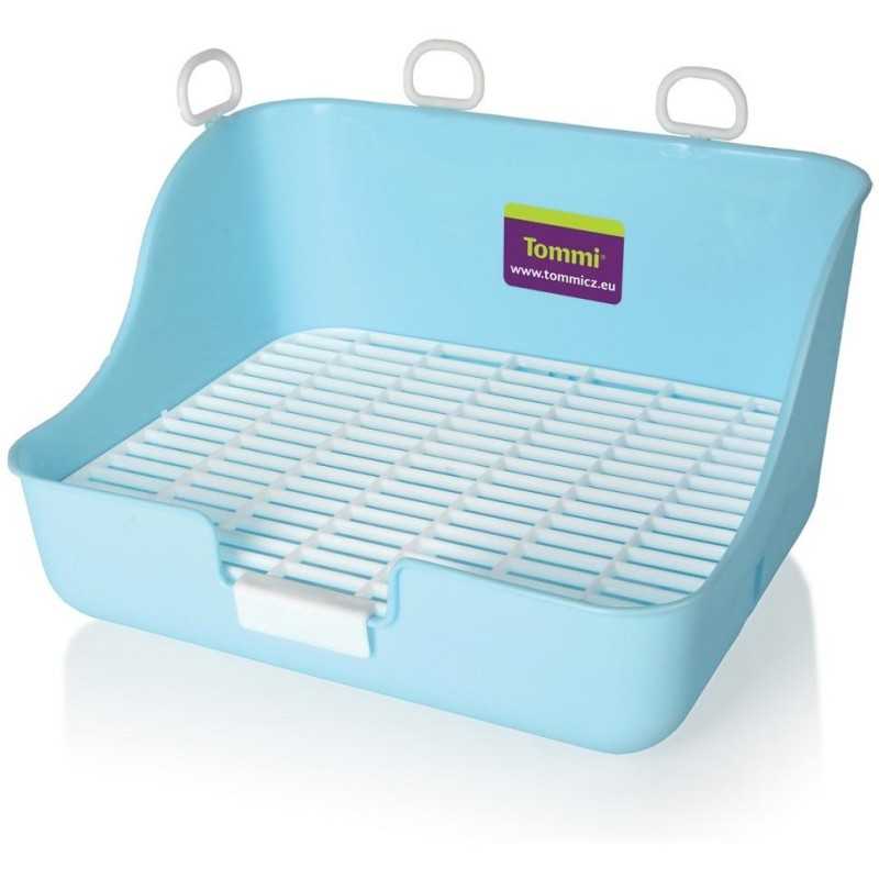 Toaleta pro králíky a fretky s roštem, 28x21x16cm