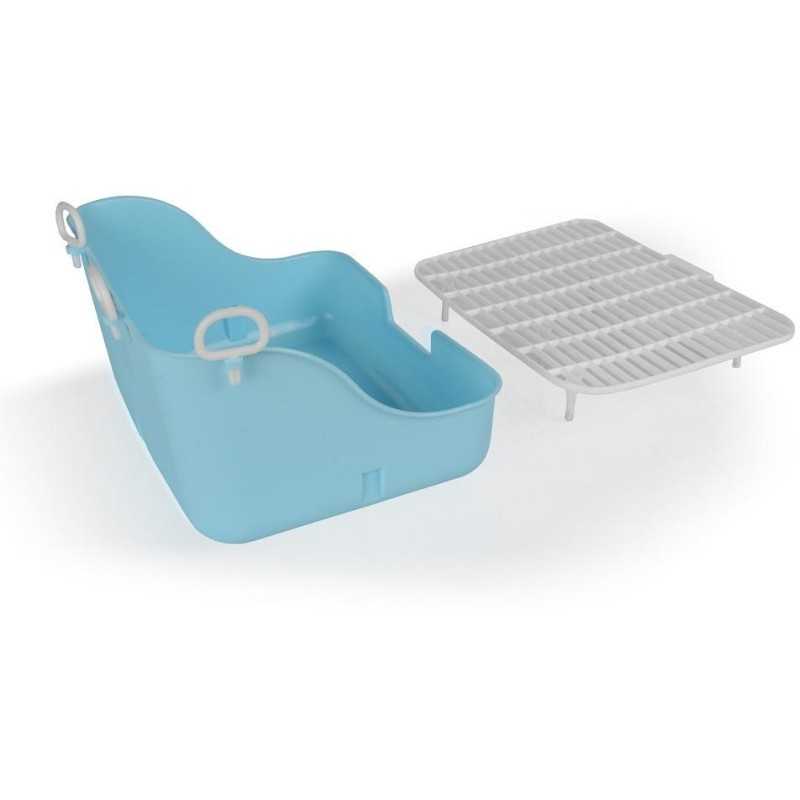 Toaleta pro králíky a fretky s roštem, 28x21x16cm