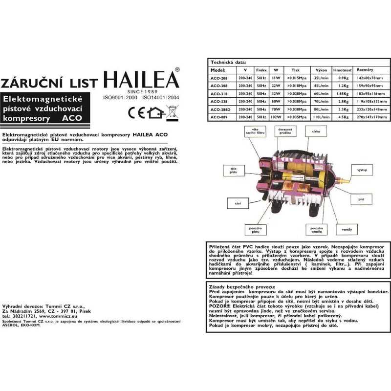 Elektromagnetický kompresor ACO-208