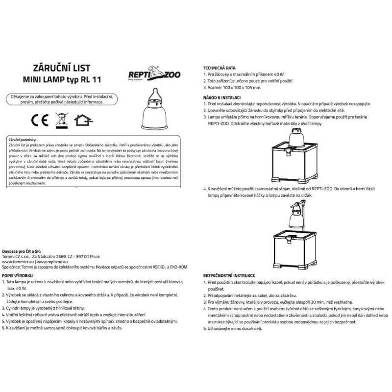 ReptiZoo Mini lampa