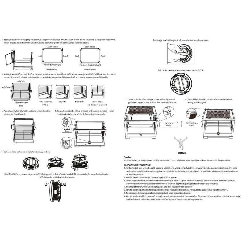 ReptiZoo Terárium RK0107, 60x45x45cm