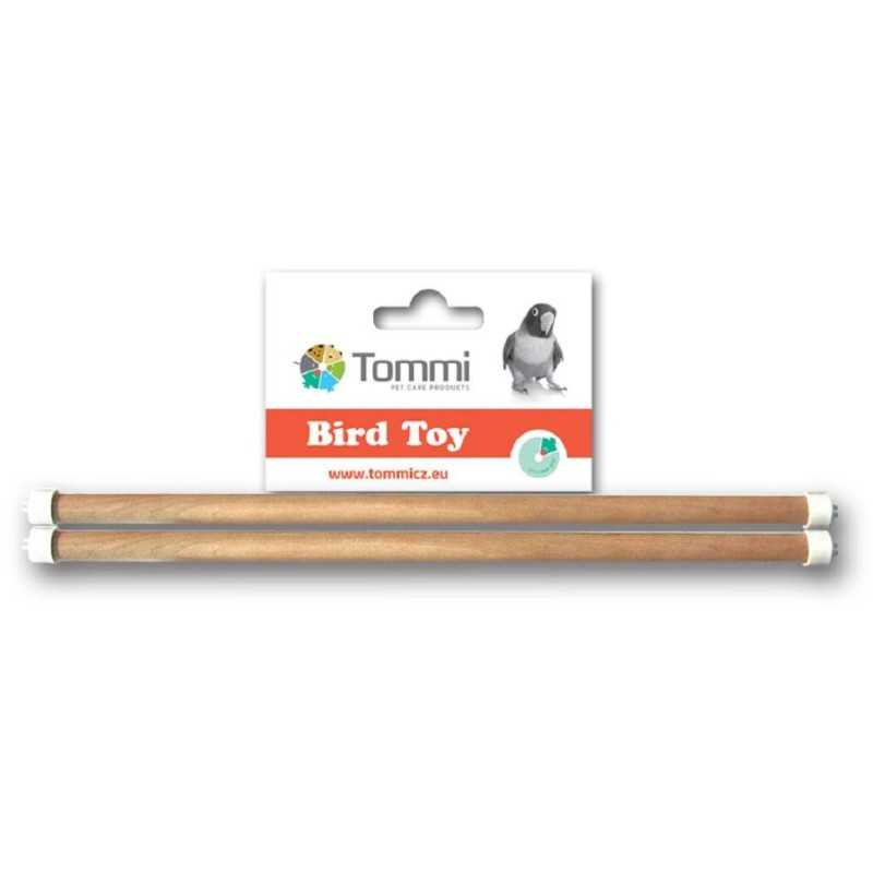 Dřevěné bidýlko pro exoty, 2 ks, 35 cm