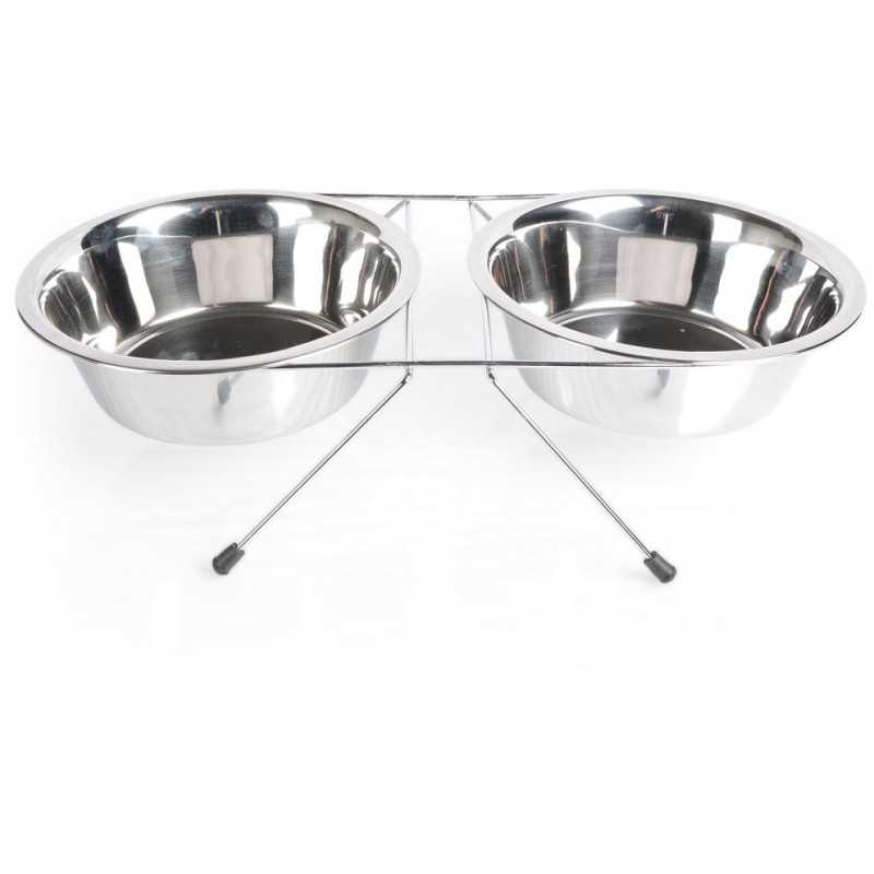 Dvojmiska nerez, 2x1500ml