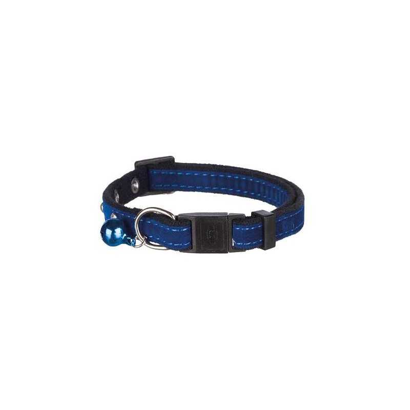 Obojek pro kočku semišový s ozdobou