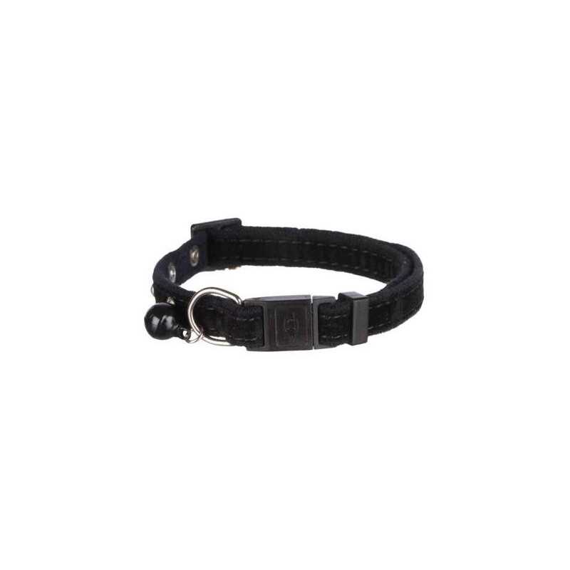 Obojek pro kočku semišový s ozdobou