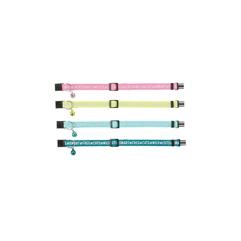 Nylonový obojek pro kočku, reflexní motiv TRIXIE